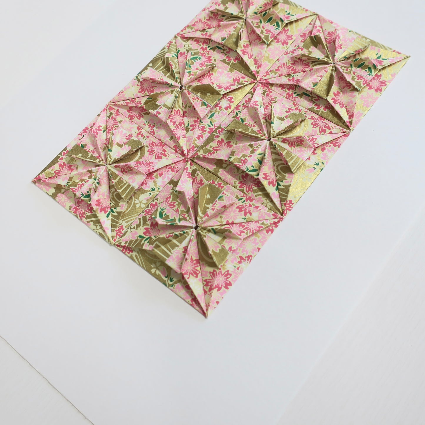 Origami Square Tiles Artwork - Sakura