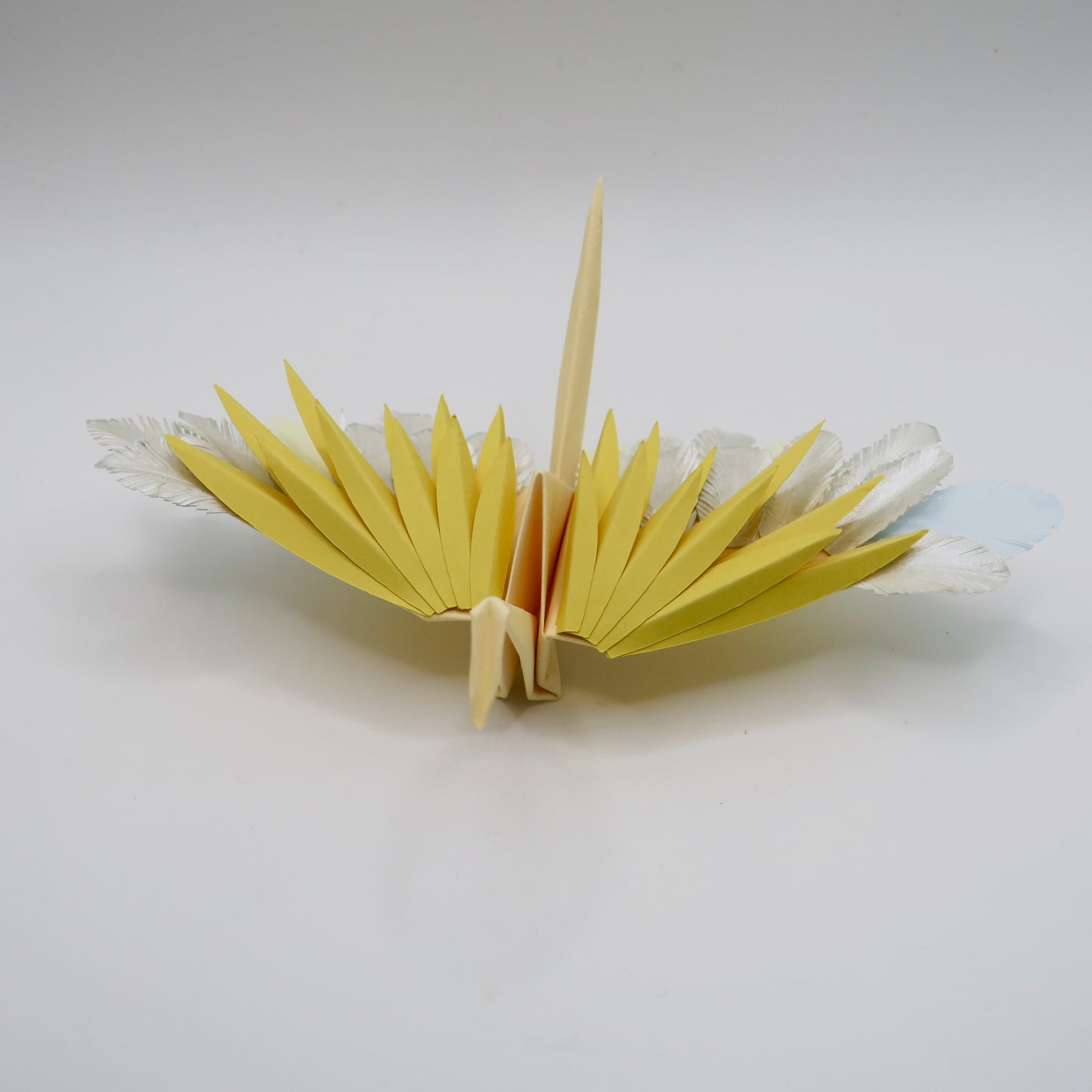 Grue à Plumes Origami - Soleil