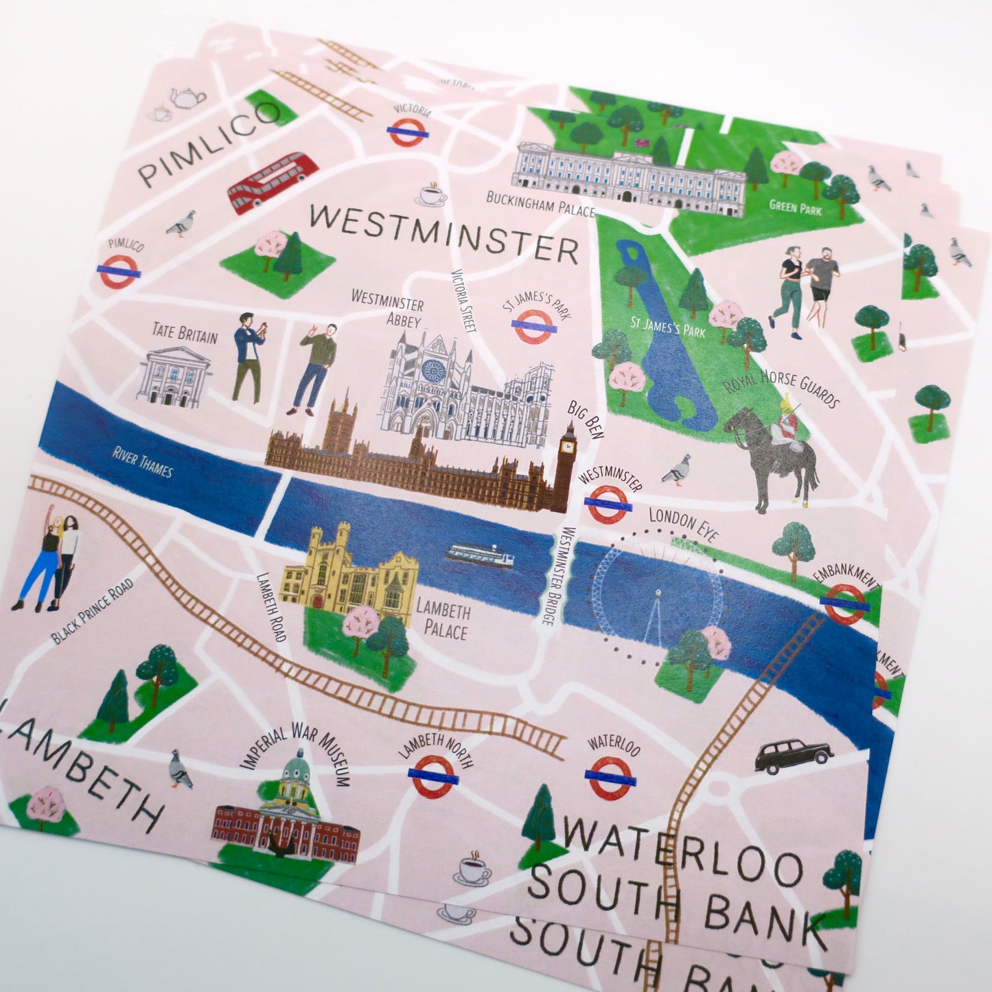 London Calling Vol. 1, London Maps Origami Paper Pack 15x15cm