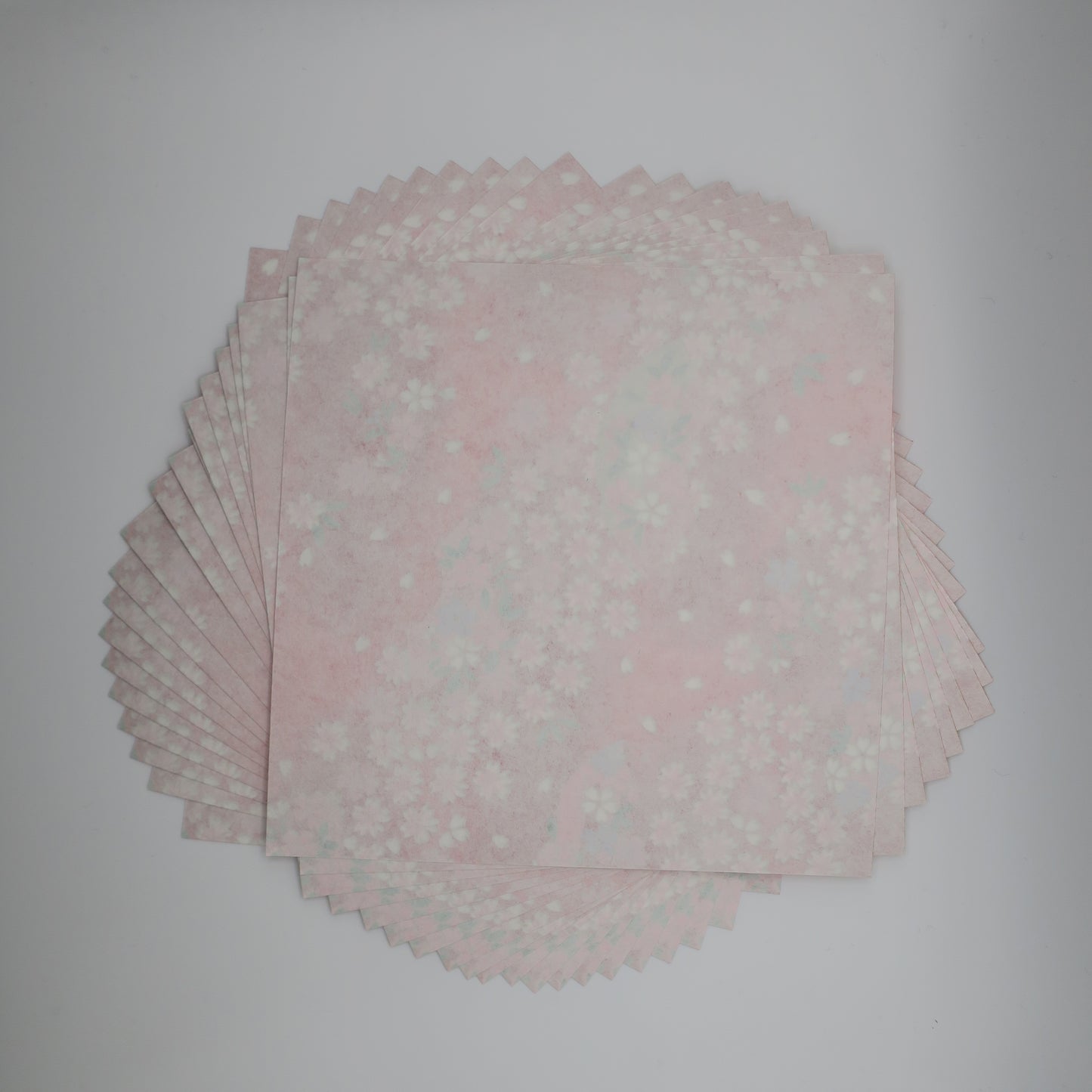 Pack of 20 Sheets 14x14cm Yuzen Washi Origami Paper HZ-536 - Red Sakura Flower Sea