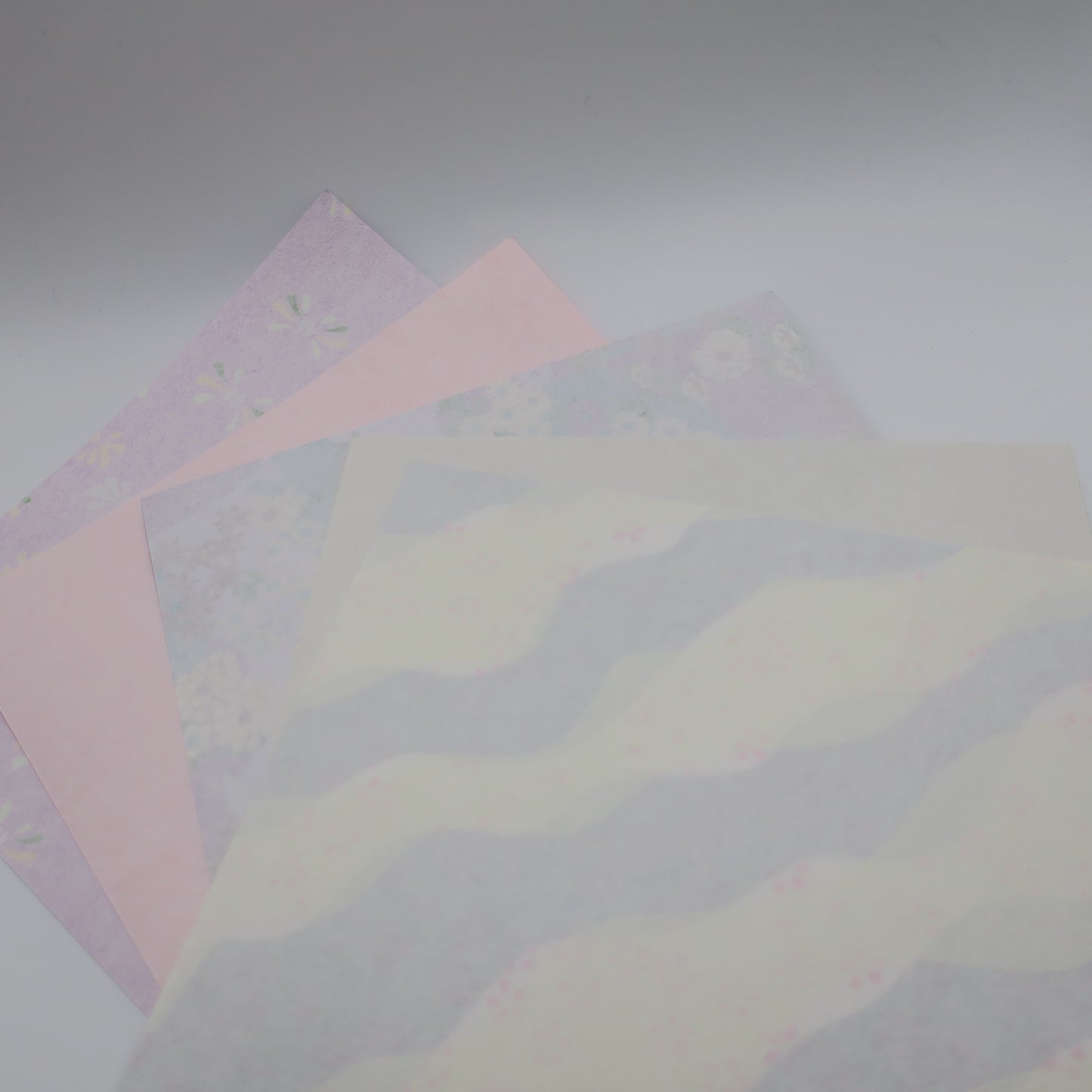 20 Sheets Pastel Themed Colours Yuzen Washi Origami Paper Mixed Patterns 14x14cm