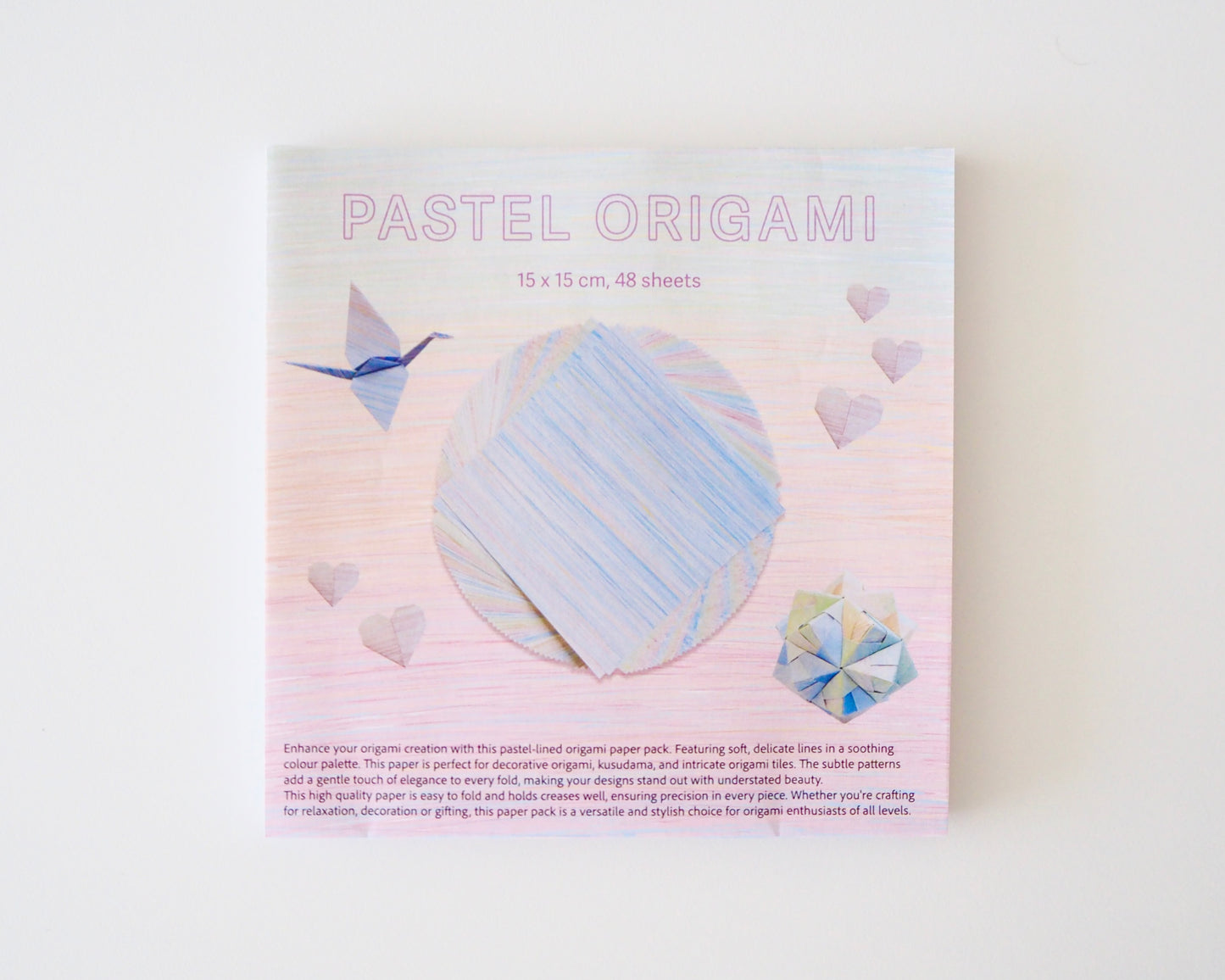 Pastel origami paper pack