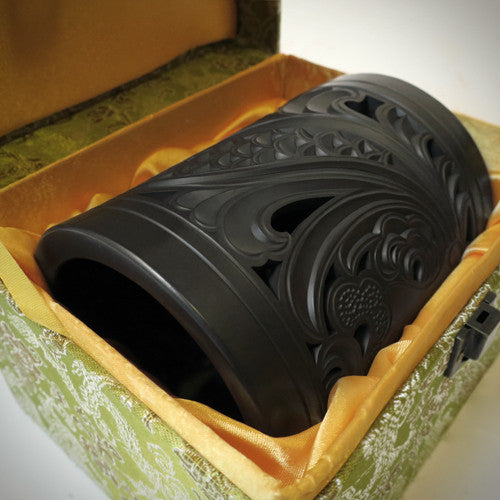 Traditional Chinese Handcrafted Black Clay - Brush Pot - Qilin - Homeware - Lavender Home London