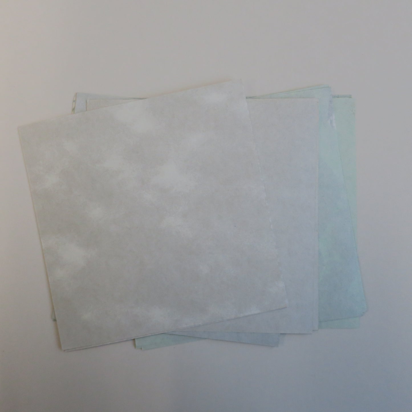 Paquete mixto de papel Washi Origami de colores temáticos verde y dorado de 20 hojas 14x14cm