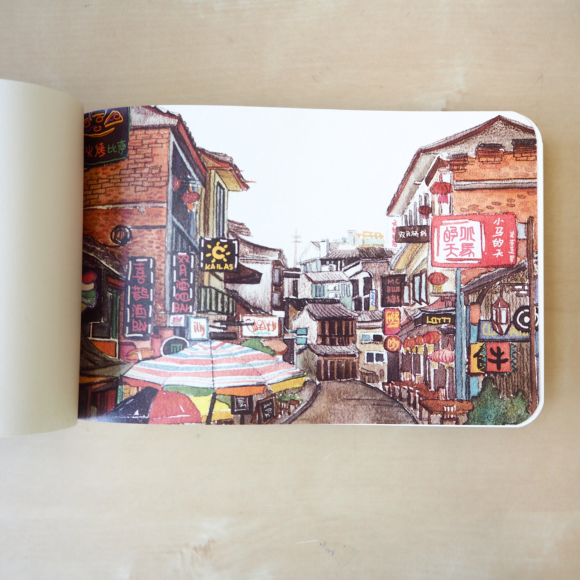 Lush Guilin Sketchbook - City - Stationery - Lavender Home London