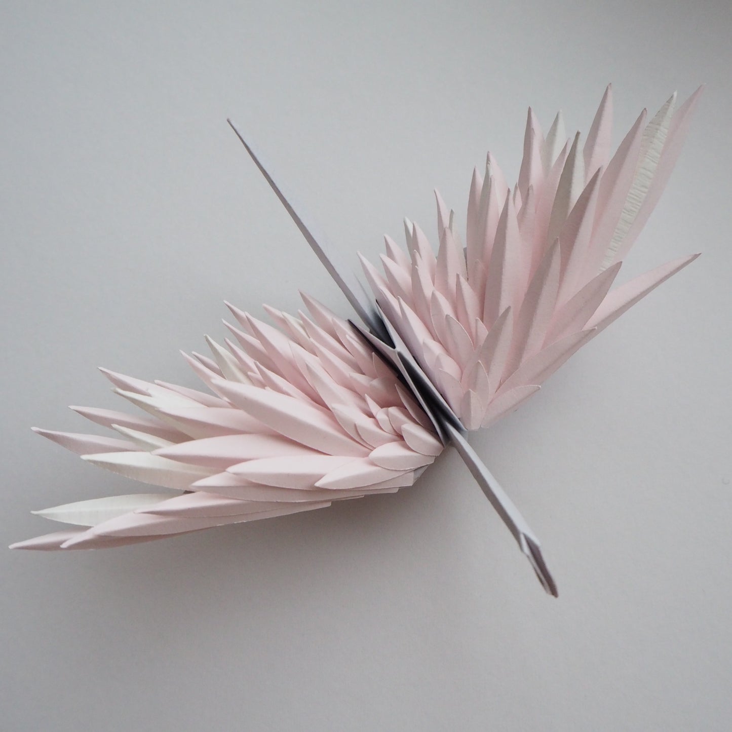 Origami Feathered Crane - Pink