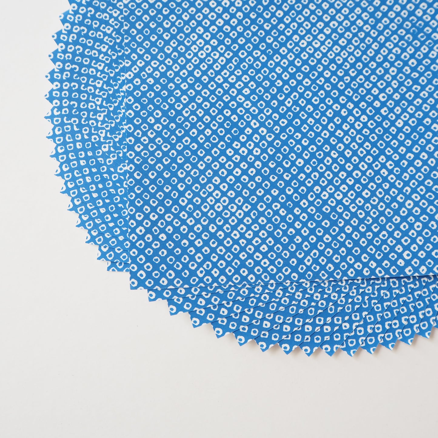 Pack of 20 Sheets 14x14cm Yuzen Washi Origami Paper HZ-352 - Deer's Spots Blue