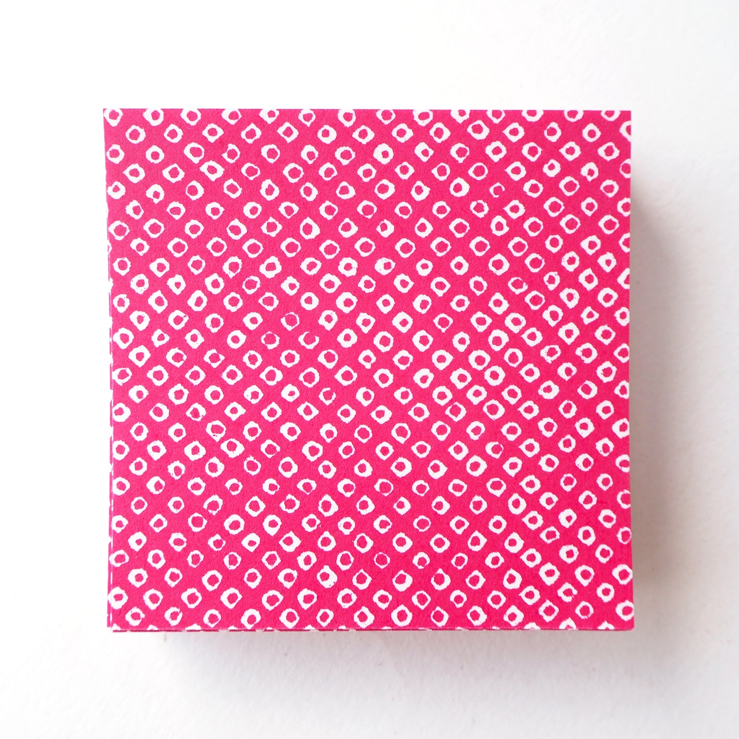 Pack of 100 Sheets 7x7cm Yuzen Washi Origami Paper HZ-326 - Deer's Spots Raspberry - washi paper - Lavender Home London