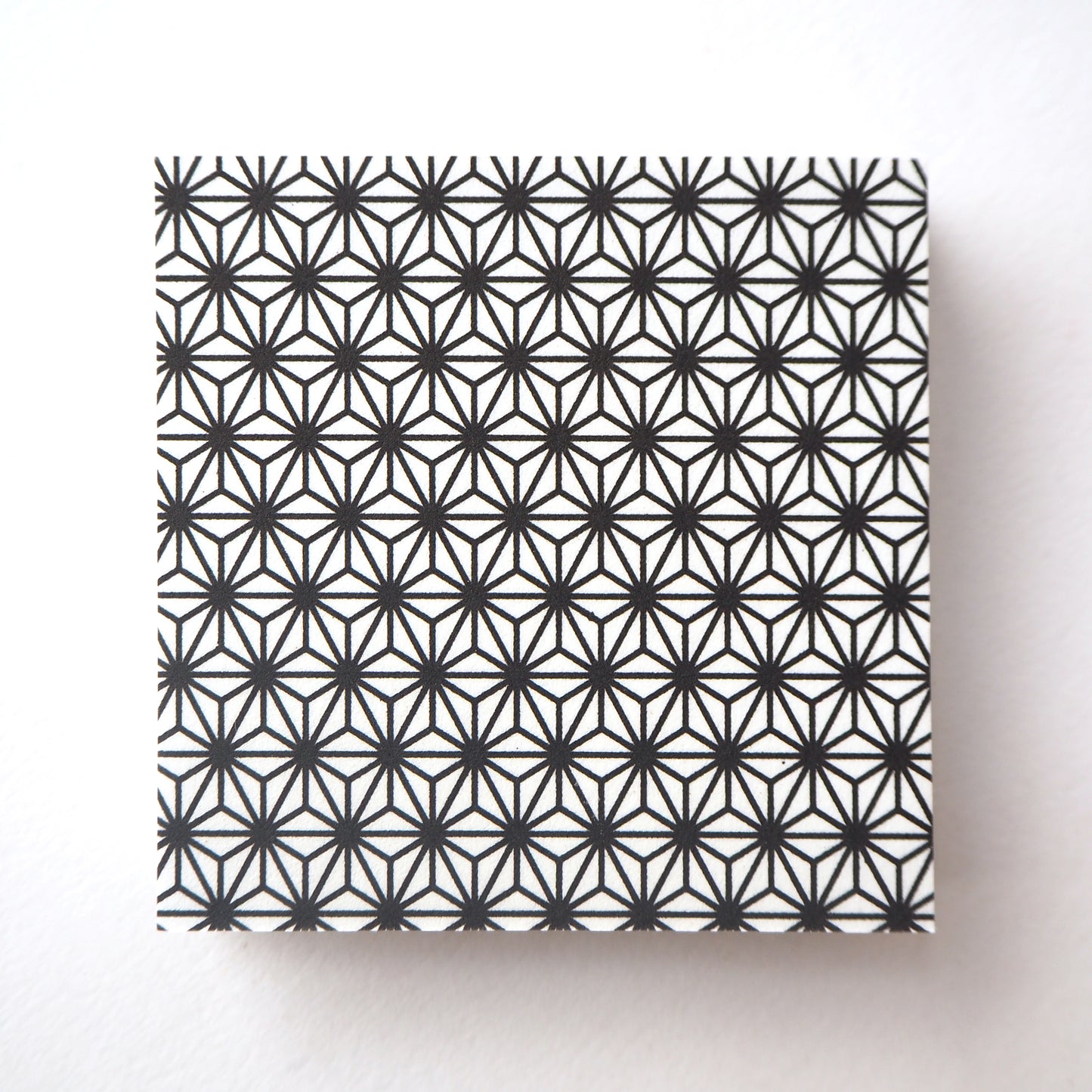 Pack of 100 Sheets 7x7cm Yuzen Washi Origami Paper HZ-399 - Black Hemp Leaf - washi paper - Lavender Home London