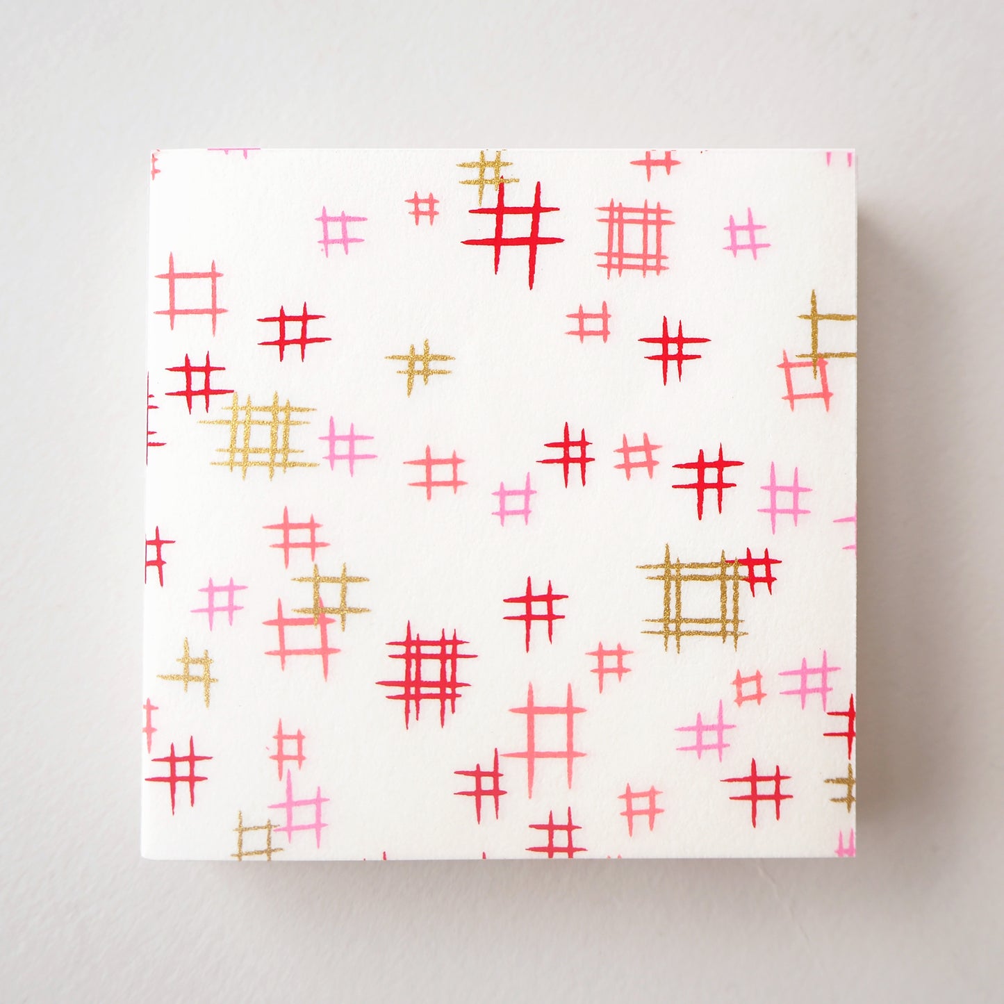 Pack of 100 Sheets 7x7cm Yuzen Washi Origami Paper HZ-506 - Igetakasuri White - washi paper - Lavender Home London