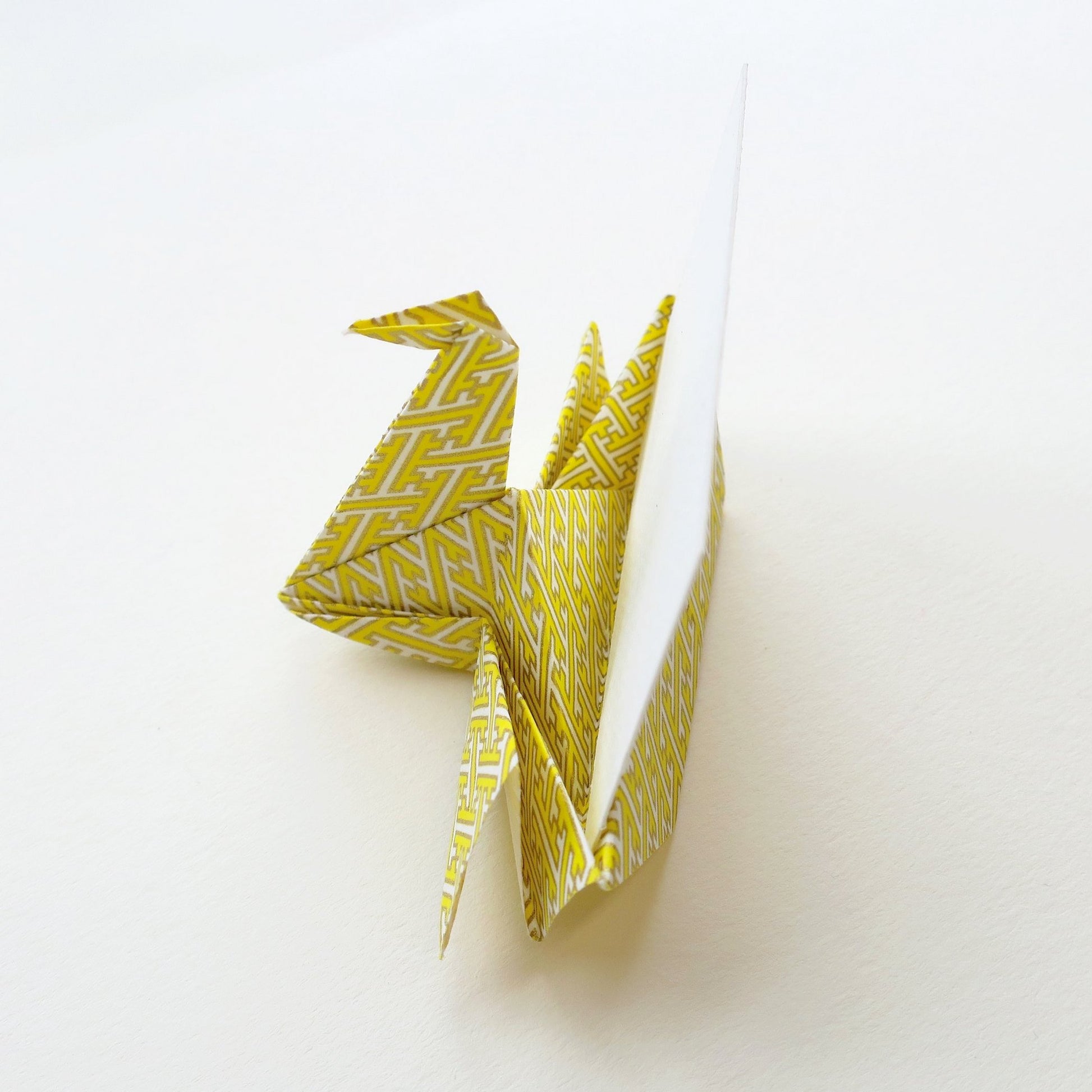 Bespoke Yuzen Washi Paper Origami Crane Name Card Holder - Origami Decorations - Lavender Home London