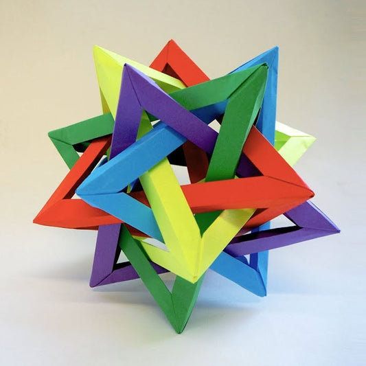 Origami 5 Intersecting Tetrahedra