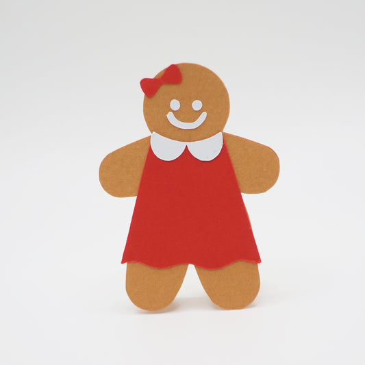 Make Cute Paper Cut Gingerbread Men