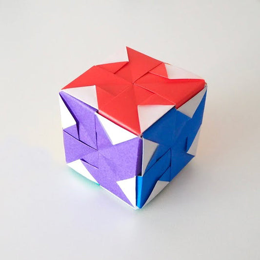 Origami Windmill Cube designed by Lavender Home