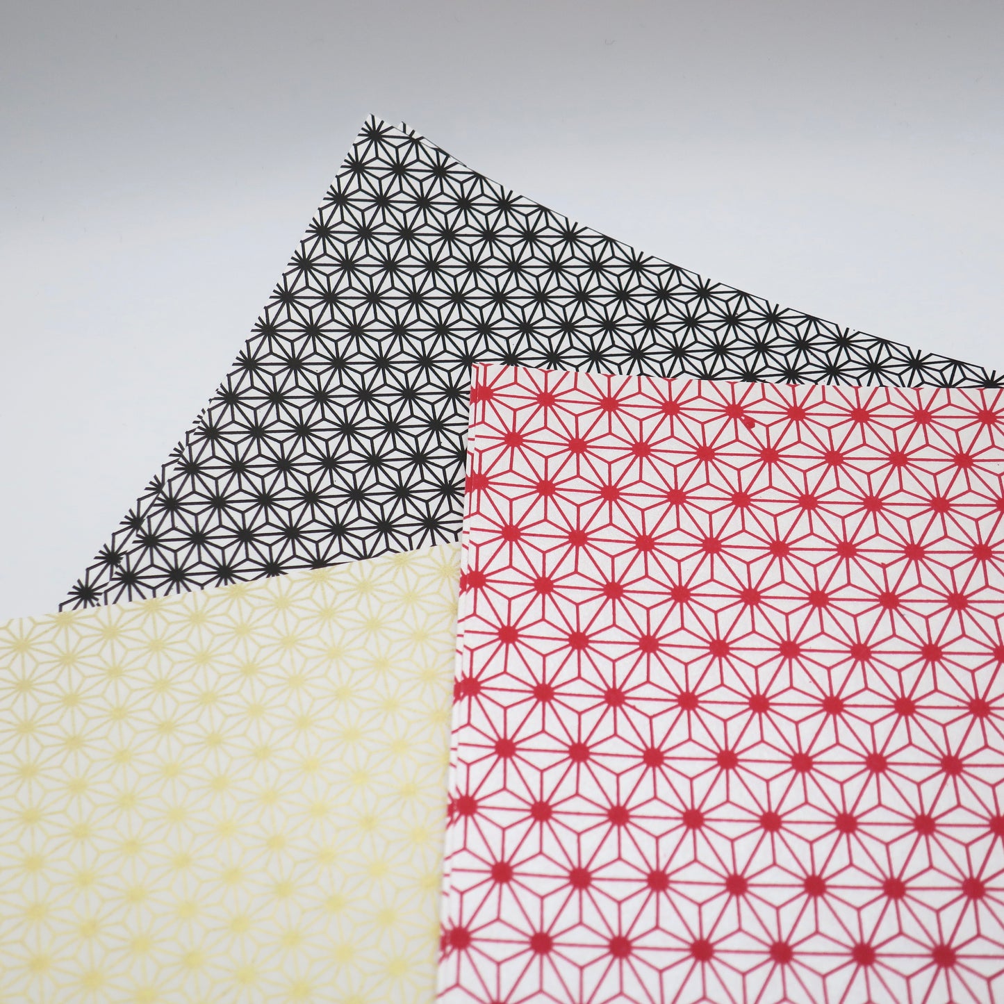 20 Sheets Geometric Patterned Pack 1 Yuzen Washi Origami Paper 14x14cm
