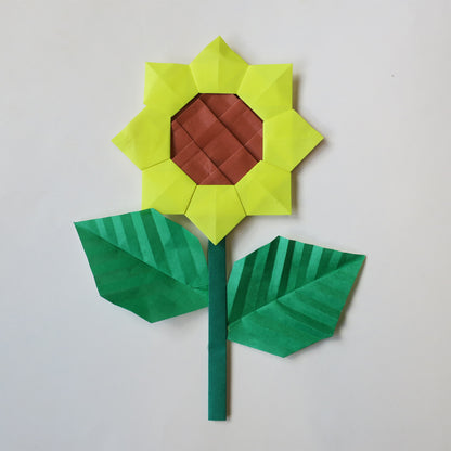 Kit de bricolaje de origami de flores, haga 10 flores de origami diferentes, 15x15 cm