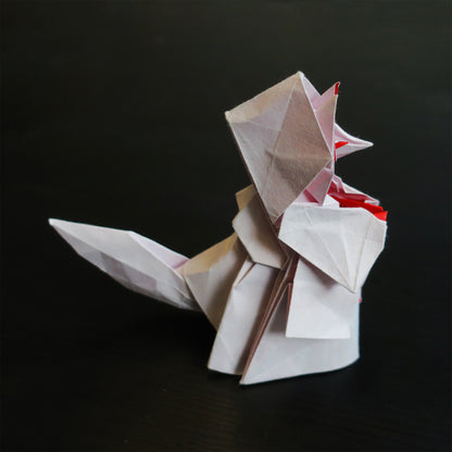 Modèle origami complexe, kit de bricolage de mariage de Fox 