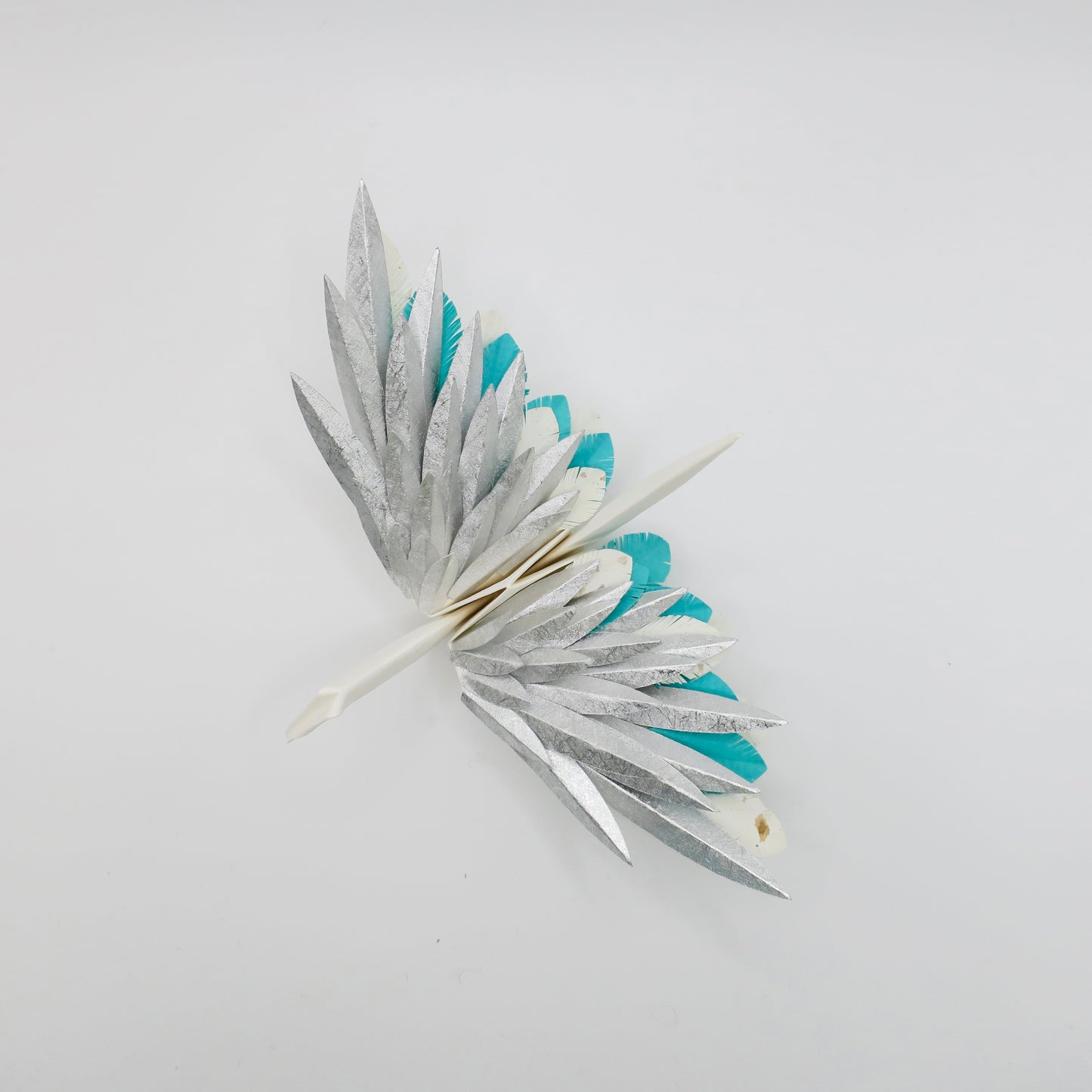Grulla Emplumada De Origami - Hielo