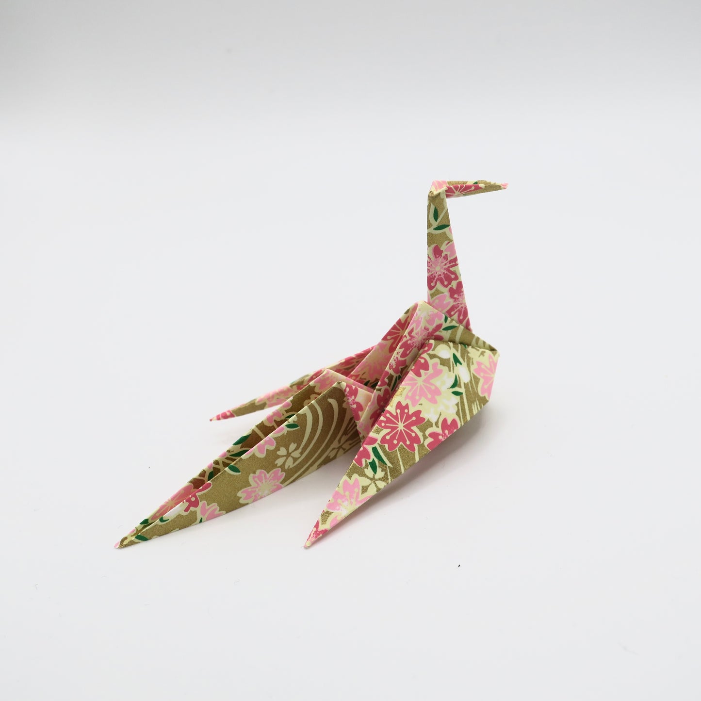 Tarjeta de lugar de grúa de origami de papel Yuzen Washi a medida, titular de la tarjeta de nombre