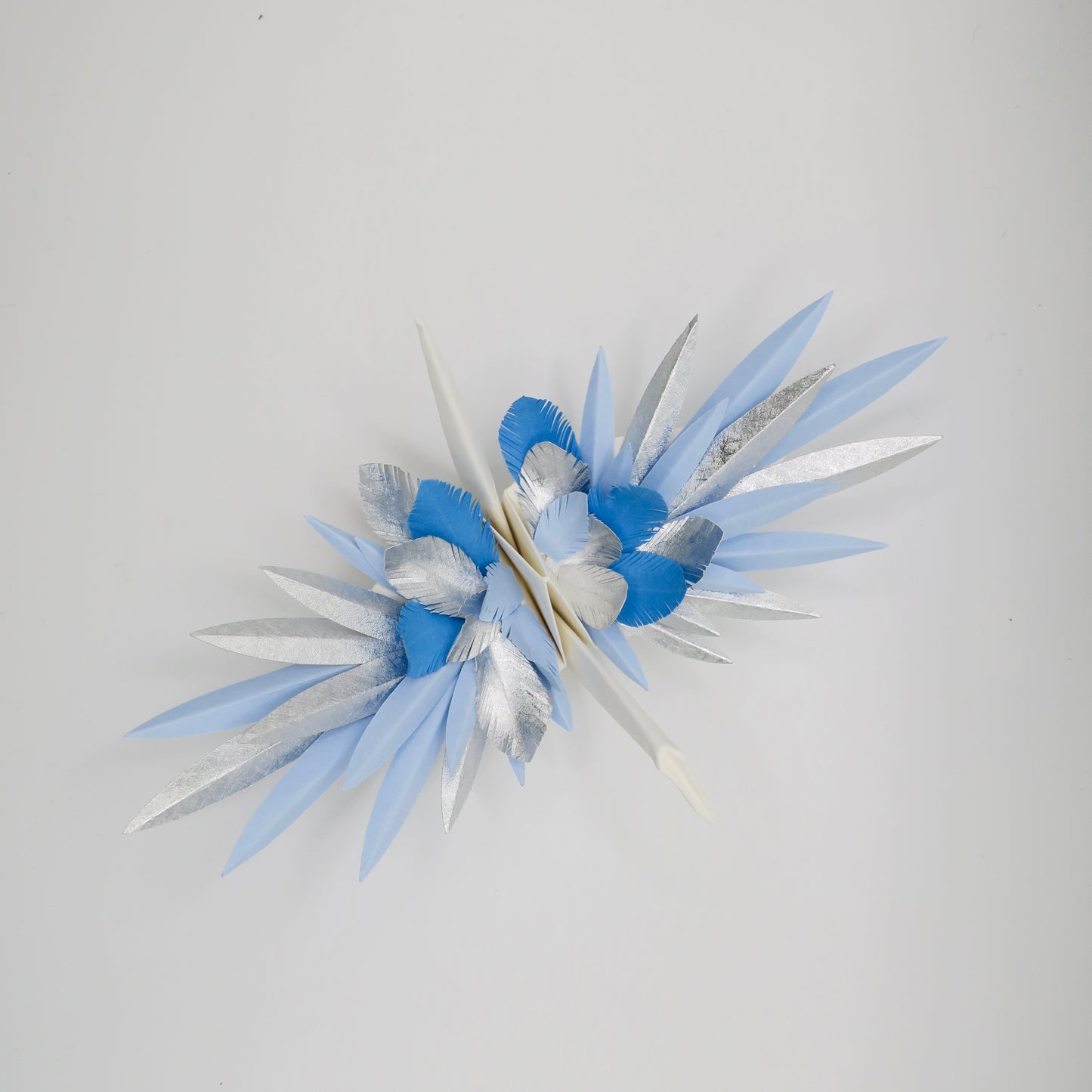 Paper Feathered Crane - Ice