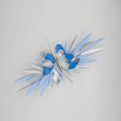 Paper Feathered Crane - Ice