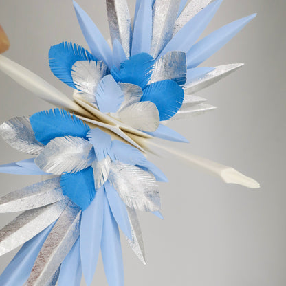 Paper Feathered Crane - Ice