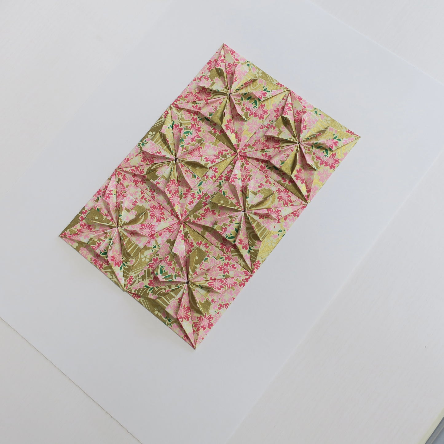 Origami Square Tiles Artwork - Sakura