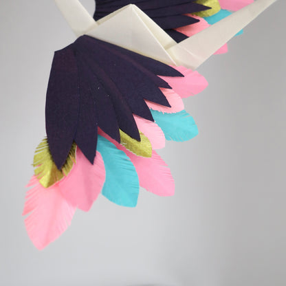 Paper Feathered Crane - Opulence