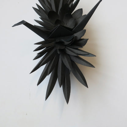 Paper Feathered Crane - Ebony