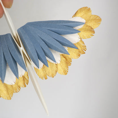 Paper Feathered Crane - Dancing