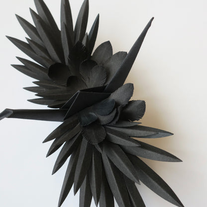 Paper Feathered Crane - Ebony