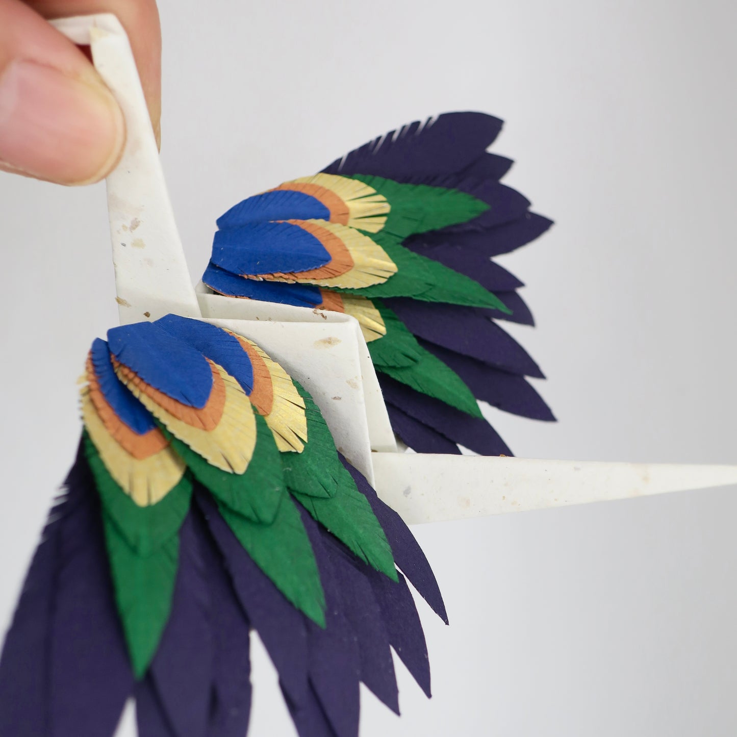 Grue à Plumes Origami - Licorne