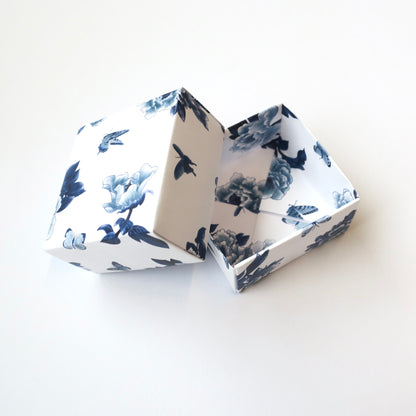 Origami Box - Blue and white Patterns