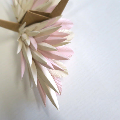 Paper Feathered Crane - Sand