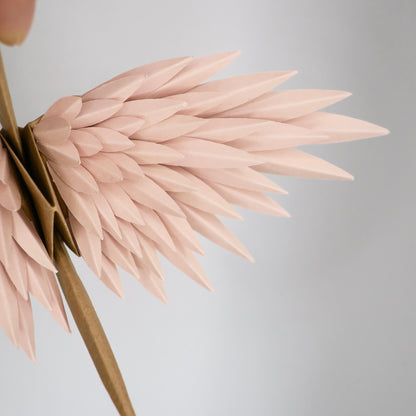 Grulla Emplumada De Origami - Hielo