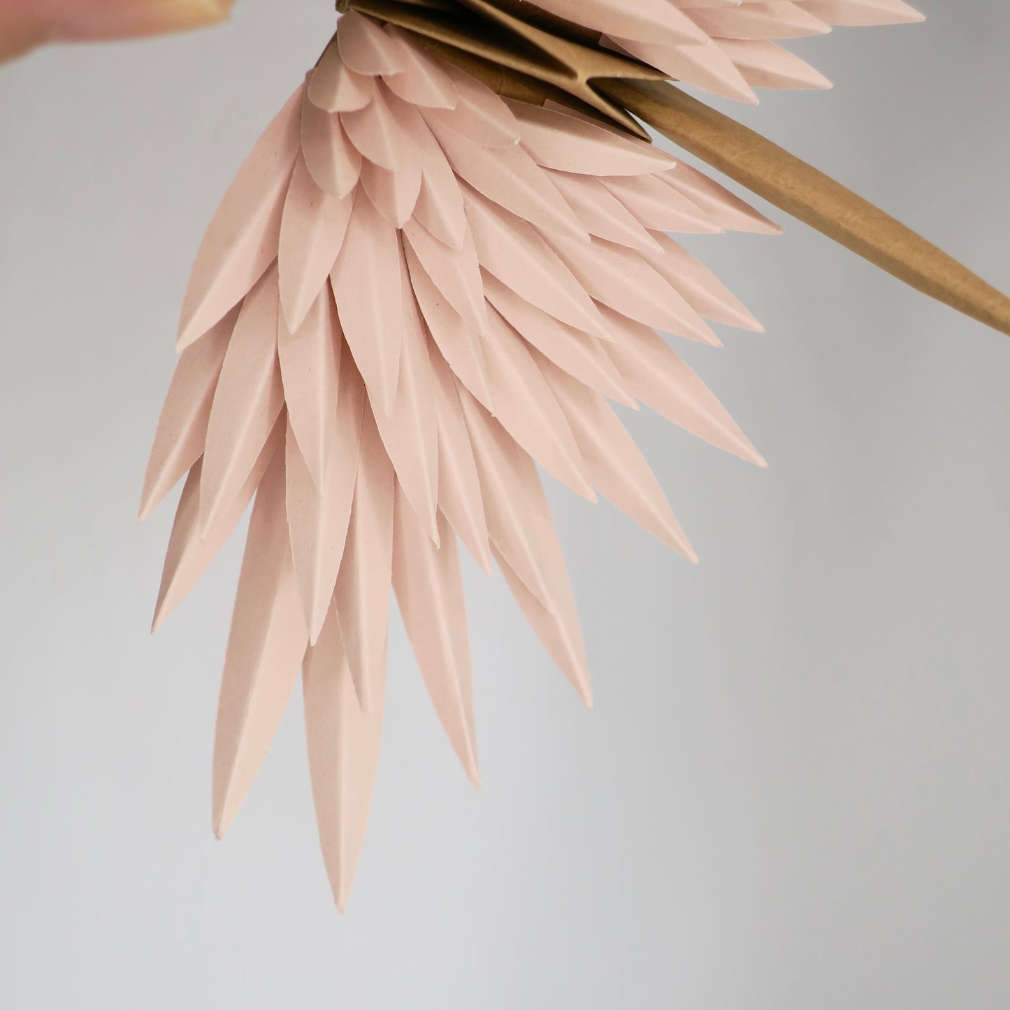 Grulla Emplumada De Origami - Hielo