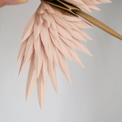 Grulla Emplumada De Origami - Hielo