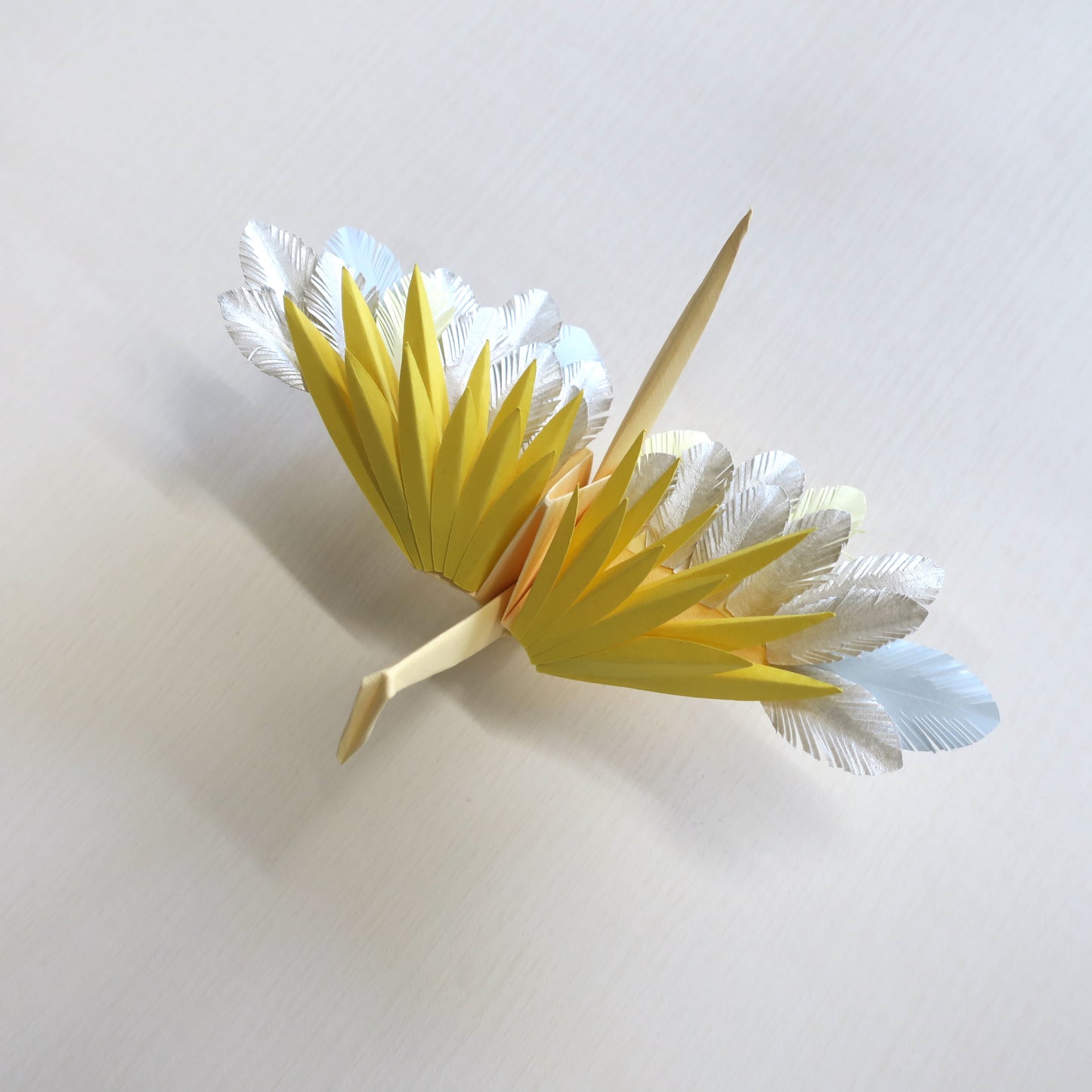 Origami Feathered Crane - Moon