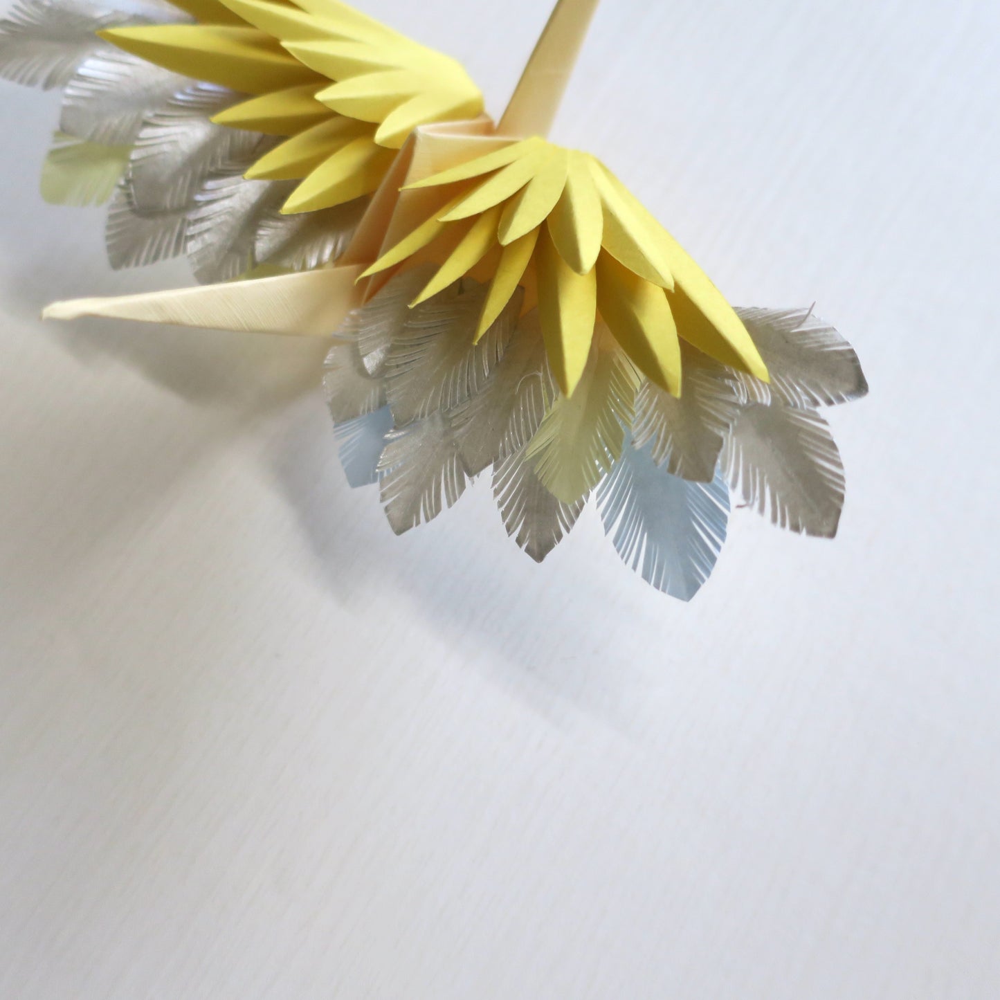 Origami Feathered Crane - Moon