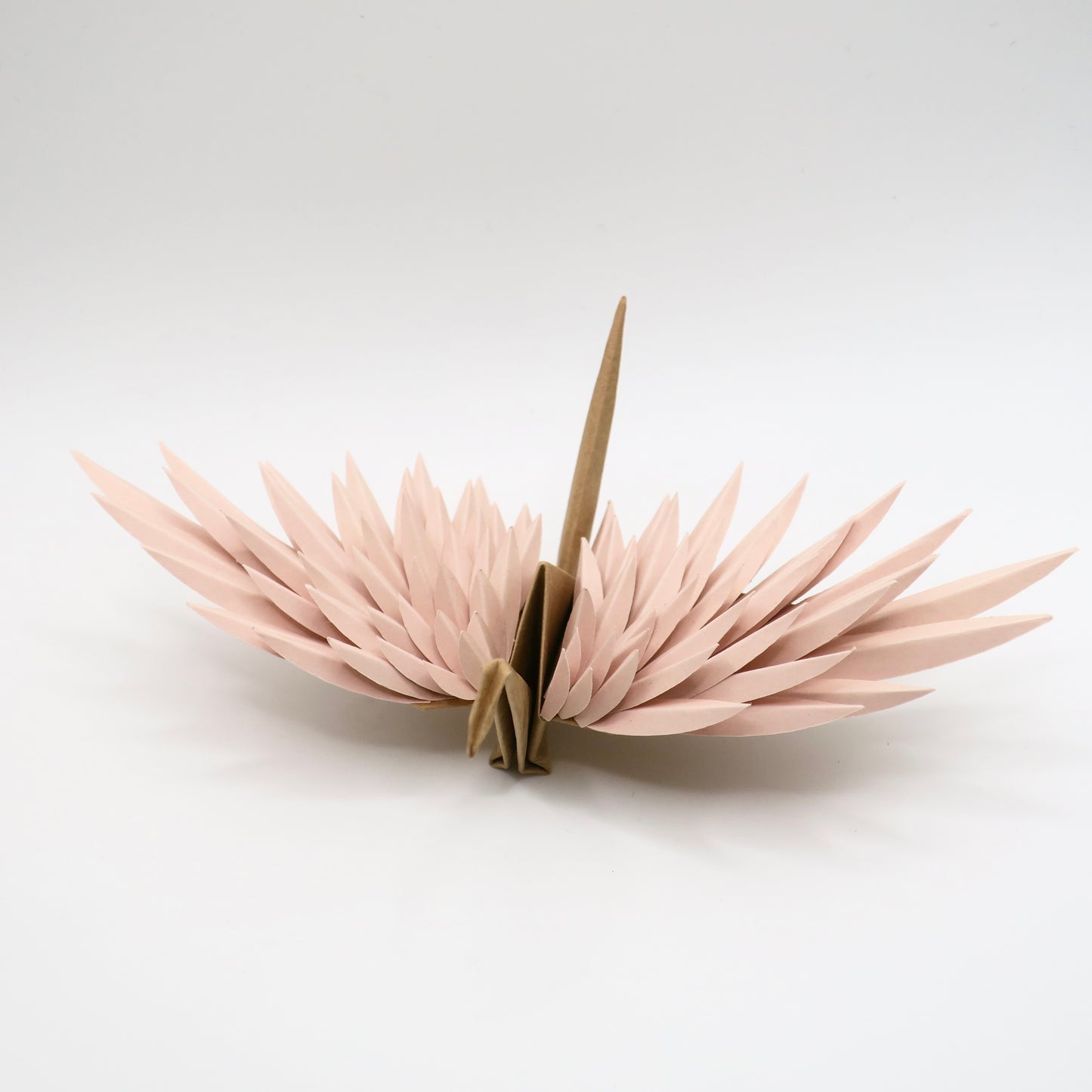 Grulla Emplumada De Origami - Hielo