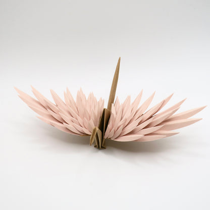 Grulla Emplumada De Origami - Hielo