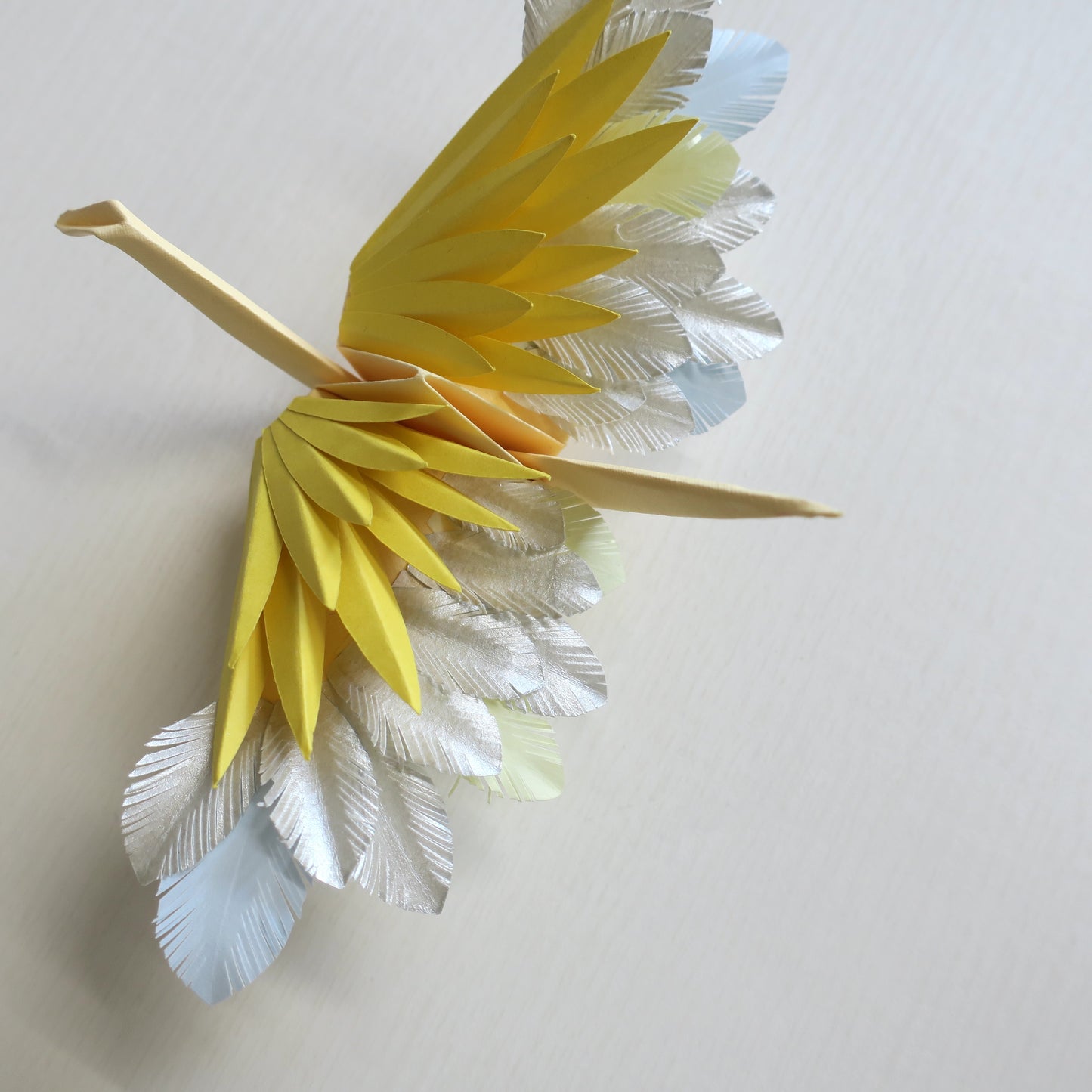 Origami Feathered Crane - Moon