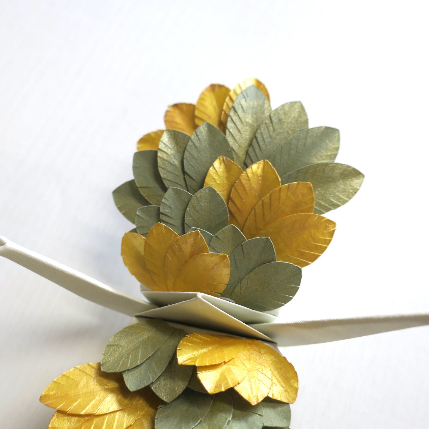 Origami Feathered Crane - Ginkgo
