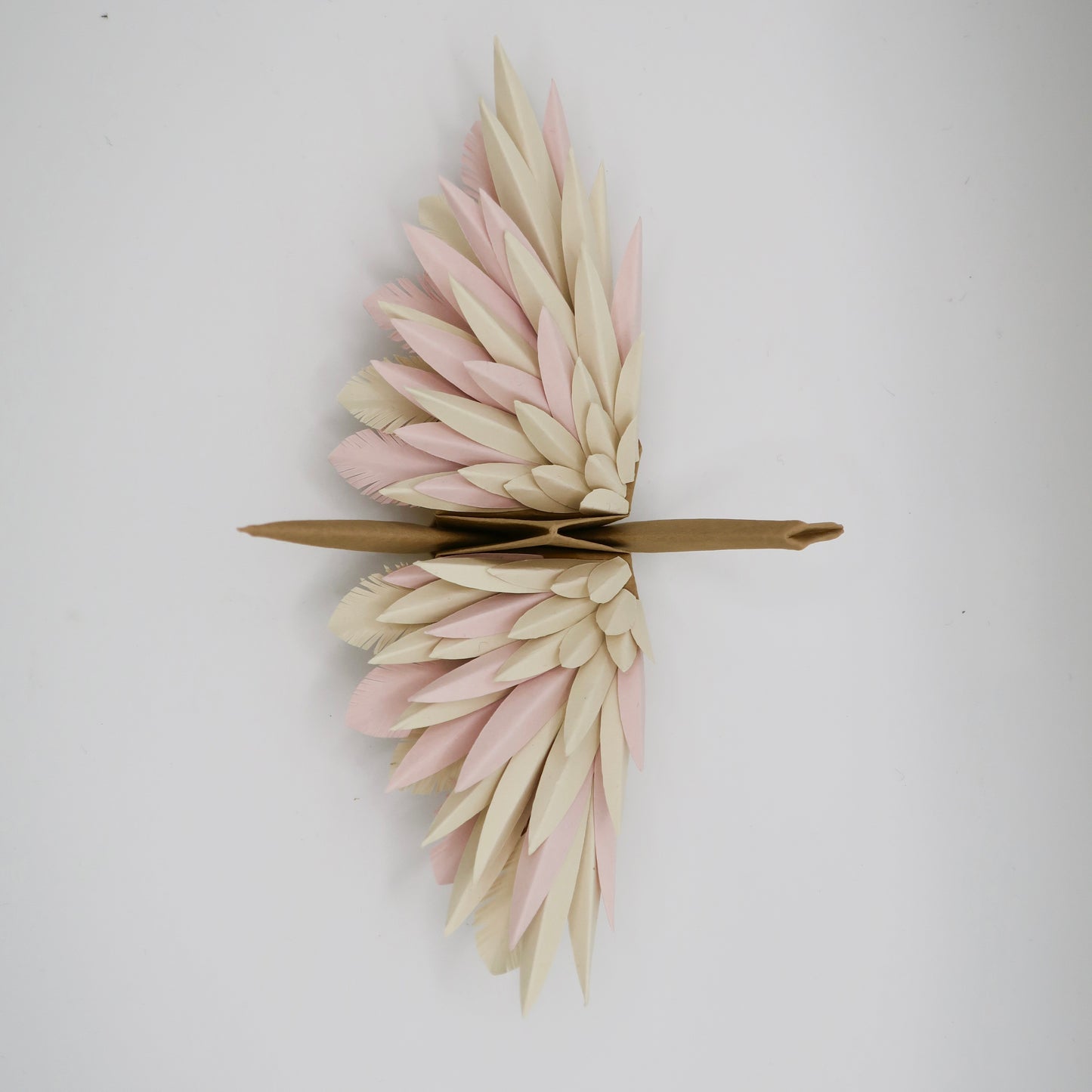 Grulla Emplumada De Origami - Hielo