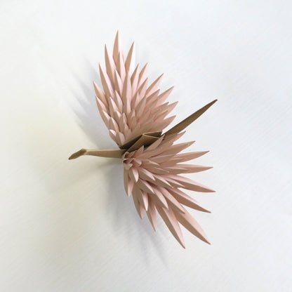 Paper Feathered Crane - Rose Gold