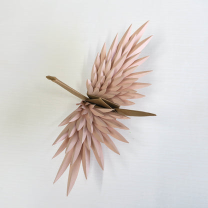 Paper Feathered Crane - Rose Gold