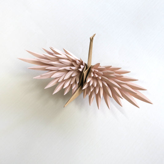 Paper Feathered Crane - Rose Gold