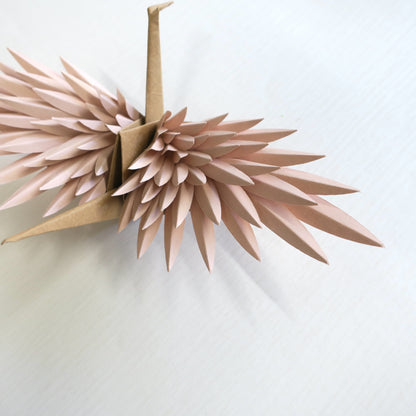 Paper Feathered Crane - Rose Gold