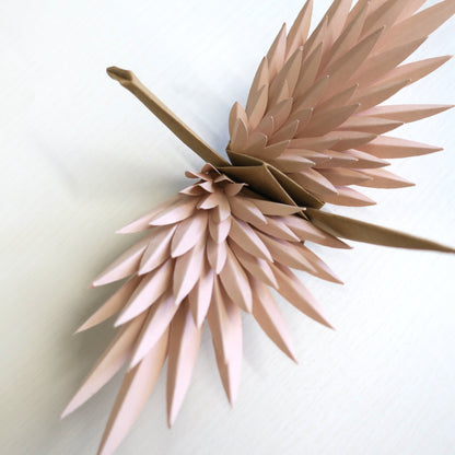 Paper Feathered Crane - Rose Gold