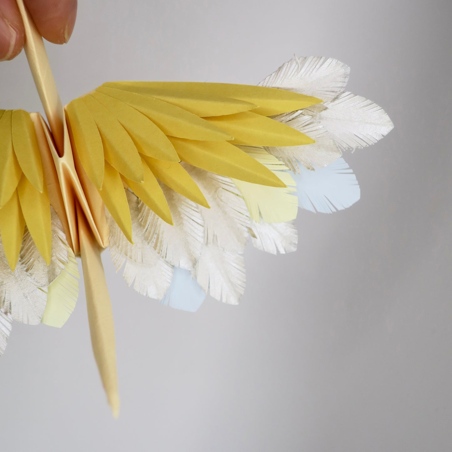 Grue à Plumes Origami - Soleil